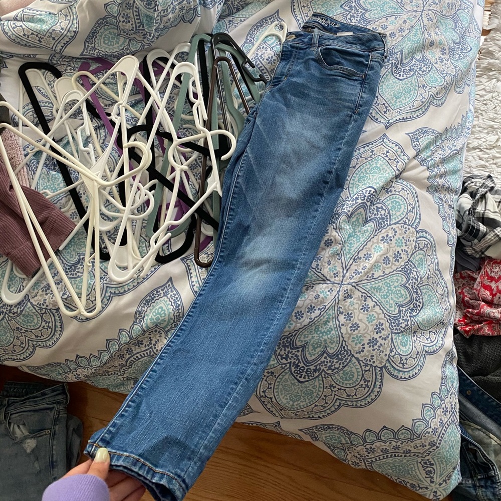 Light washed jeggings